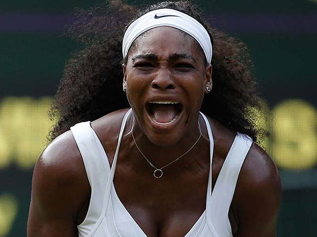 Photo : Wimbledon: Serena Williams Battles Hard, Novak Djokovic & Maria Sharapova Cruise Through